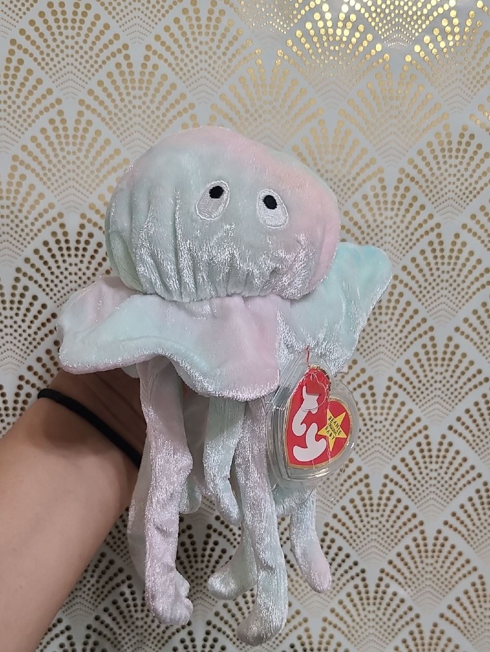 Goochy Ty Pastel Jellyfish Plush Pink, Blue, Mint